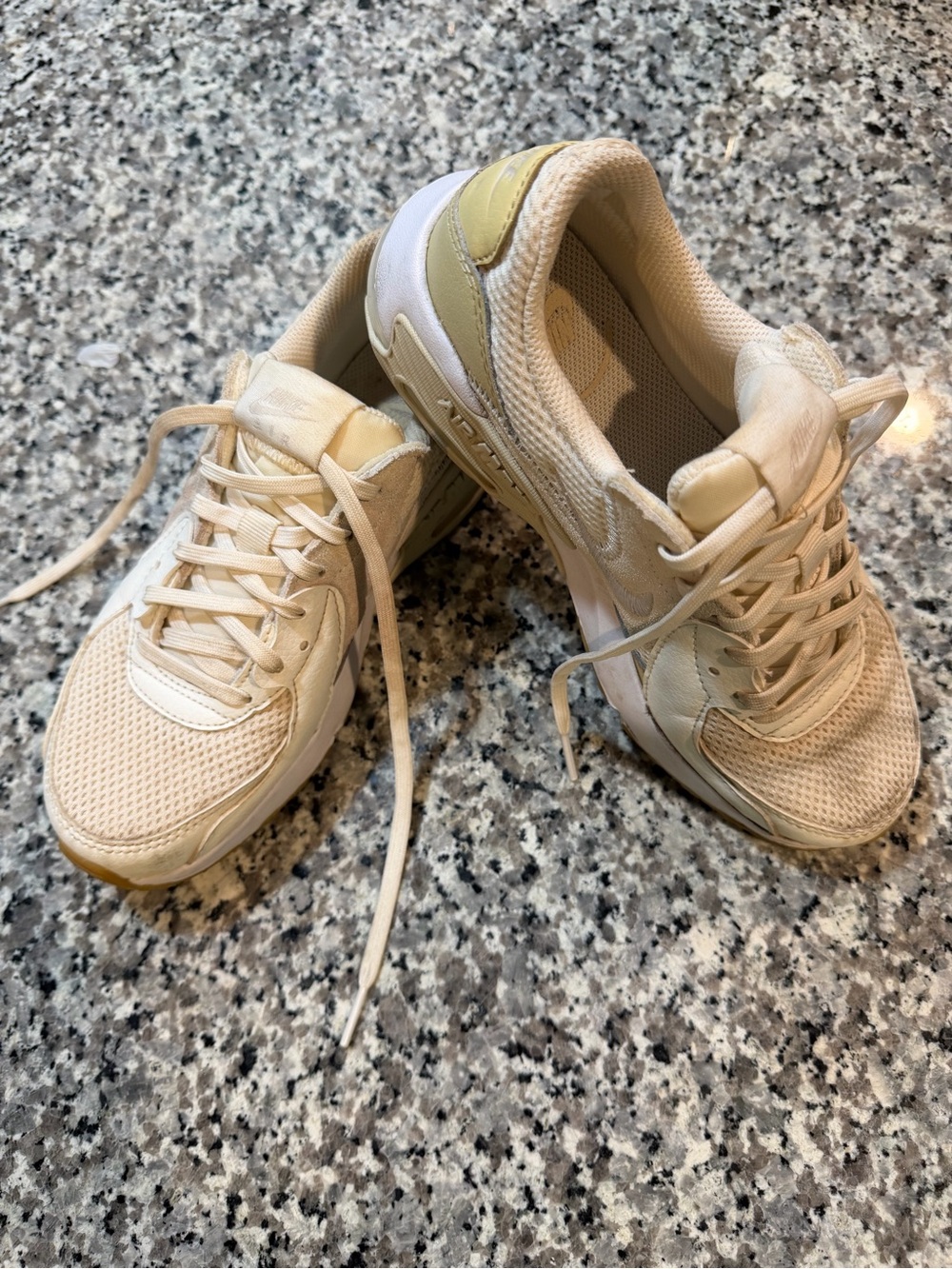 Nike Women's Athletic Sneakers in Cream and White